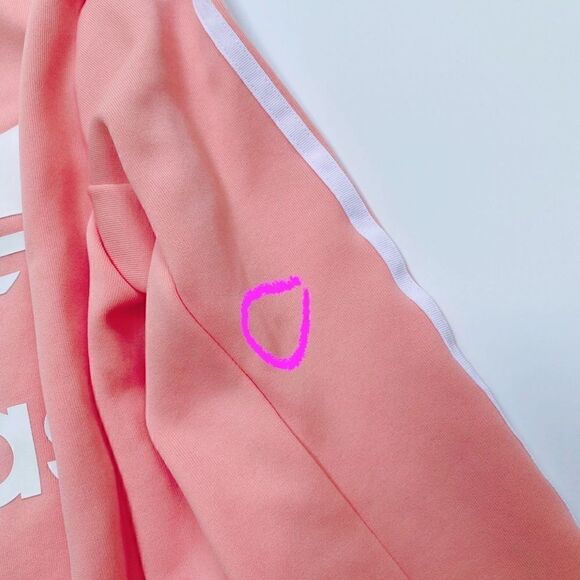 Adidas Originals Women’s Zip Up Track Jacket Light Peach Pink White 0 - Picture 11 of 12